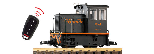 38513 D&RGW 25-Ton Diesel Loco, Battery R/C w/Sound (G-Scale)