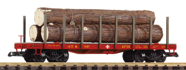 38786 SF Flatcar w/Redwood Log Load (G-Scale)