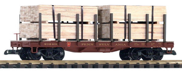 38799 PRR Flatcar w/ Lumber Load (G-Scale)