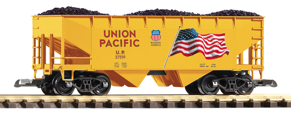 38954 UP Flag Offset-Side Hopper (G-Scale)