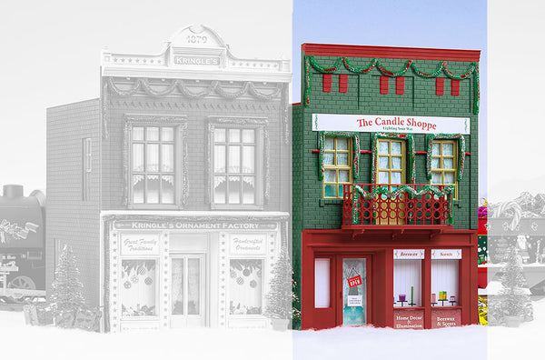 62269 ChristmasTown Candle Shop, Building Kit (G-Scale)