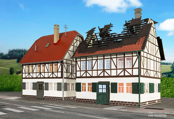 65011 Burned House, Building Kit (G-Scale)