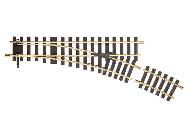 35223 R5 Manual Switch Right 22.5° Track (G-Scale)