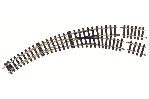 35225 Manual Curved Switch Right R3-R5 Track (G-Scale)