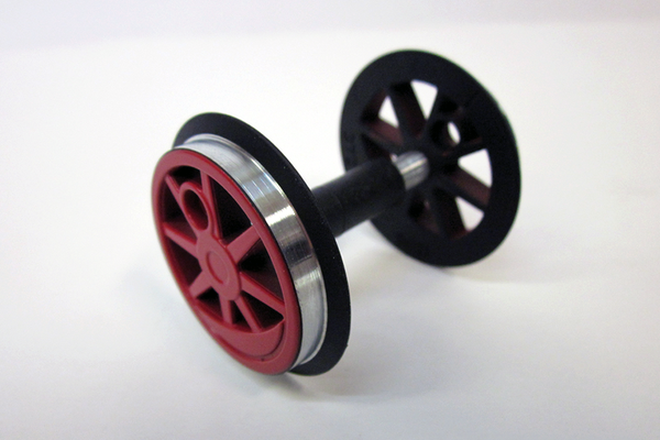 36077 Center Wheelset: BR80, Red (G-Scale)