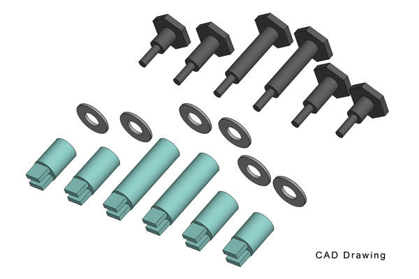 36094 Crankpins - BR80 Loco Wheels (G-Scale)