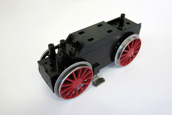 36108 Ball Bearing Retrofit Motor Block: BR194, Red Wheels (G-Scale)