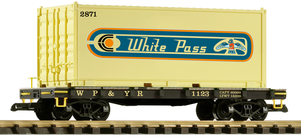 38751 WP&YR #1123 Container Car (G-Scale)