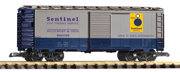 38879 B&O Sentinel Steel Boxcar (G-Scale)