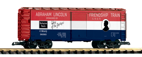 38885 CB&Q Friendship Train Boxcar (G-Scale)