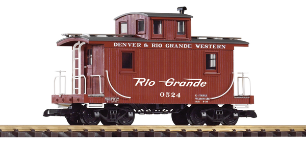 38947 D&RGW Wood Caboose 0524 (G-Scale)
