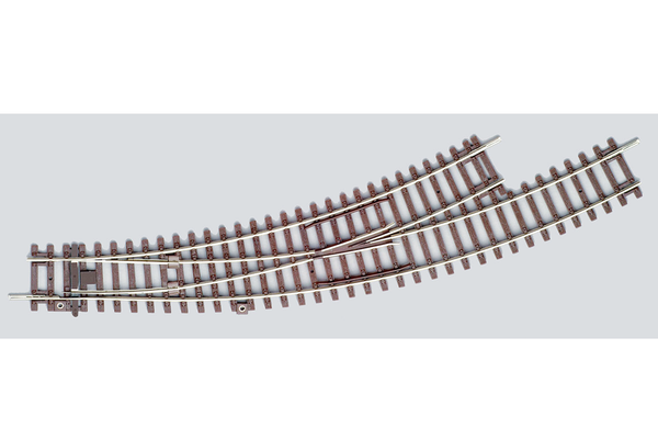 55222 Left Curved Switch BWL, R2/R3 (HO-Scale)