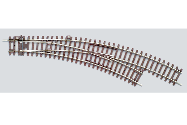 55223 Right Curved Switch BWR, R2/R3 (HO-Scale)