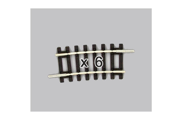 55252 Box of 6 Curved Track, R2/7.5° (HO-Scale)