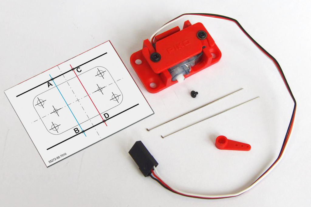 55272 PIKO Under the Table Servo Switch Machine (HO-Scale) | PIKO America