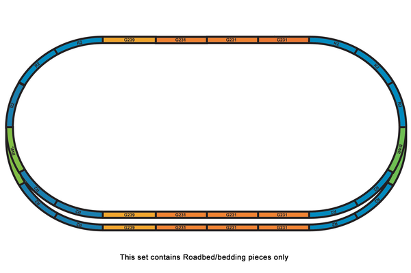 55367 Roadbed for Track Set A+E (HO-Scale)
