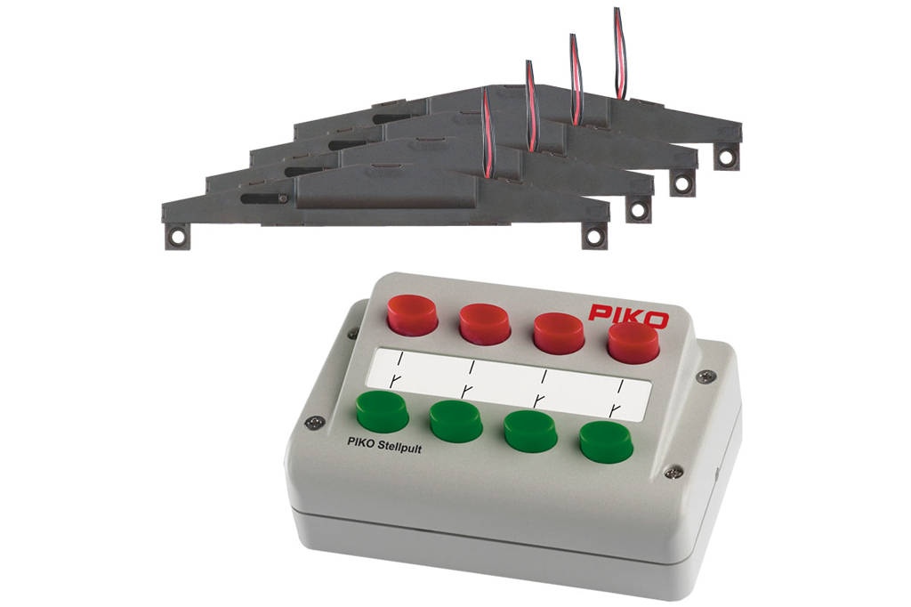 55392 Switch Powering Set for 4 Switches (HO-Scale) | PIKO America 55392 Switch Powering Set for 4 Switches (HO-Scale) | PIKO America