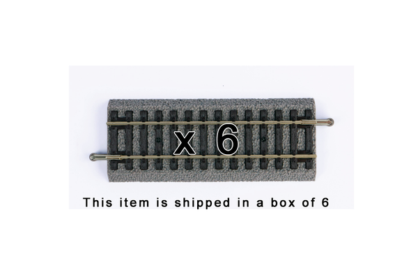 55404 Box of 6 Roadbed A-Track Straight, 4.2" (HO-Scale)