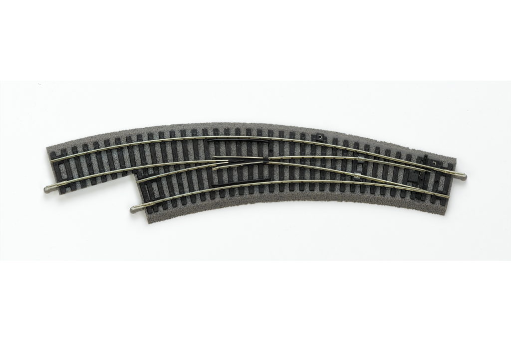 55422 Roadbed A-Track Left Curved Switch BWL, R2/R3 (HO 55422 Roadbed A-Track Left Curved Switch BWL, R2/R3 (HO