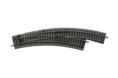 55423 Roadbed A-Track Right Curved Switch BWL, R2/R3 (HO-Scale