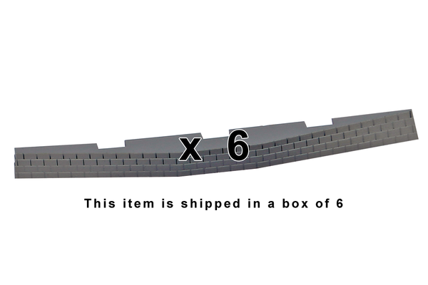 55444 Roadbed for Right Curved Switch Machine, 6 Pcs (HO-Scale)
