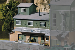 3F POLA HOゲージ 1/87 「Gewürze Heinz」 欧州建築 61113 Classic Line Billinger's Co-Op Storage, Building Kit (HO