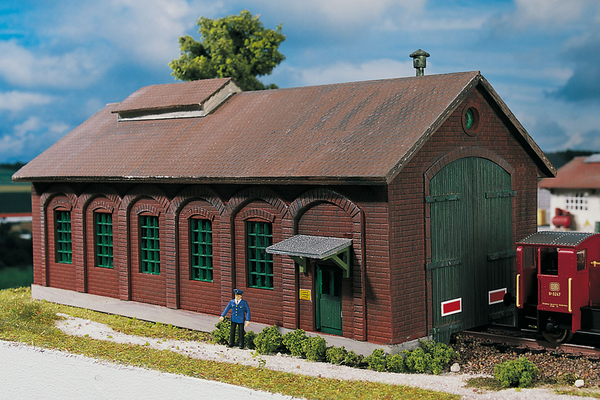 61823 Hobby Line Burgstein Loco Shed, Building Kit (HO-Scale)
