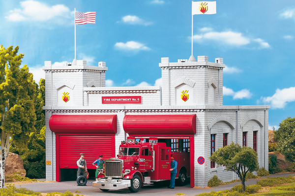 62242 Fire Department Number 6, Building Kit (G-Scale)