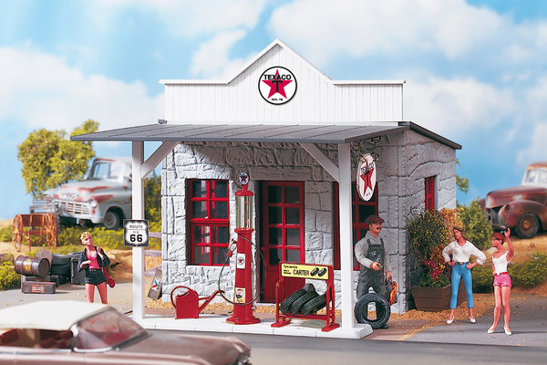 62264 TEXACO Gas Station, Building Kit (G-Scale)