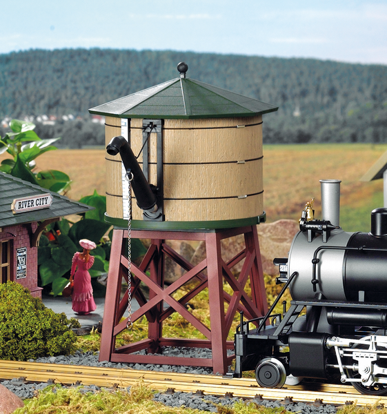 62710 River City Water Tower Built-Up Building (G-Scale)